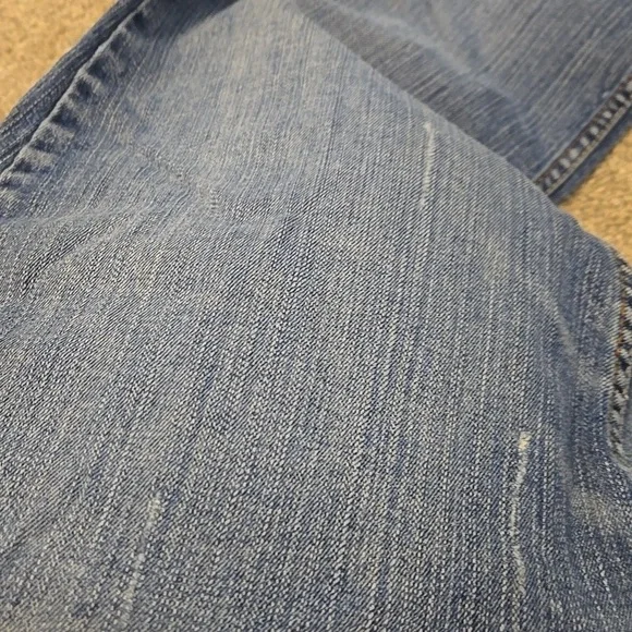 Paris Blues Jeans Womens Size 17 Light Blue Distressed Flare Leg - Picture 10 of 14